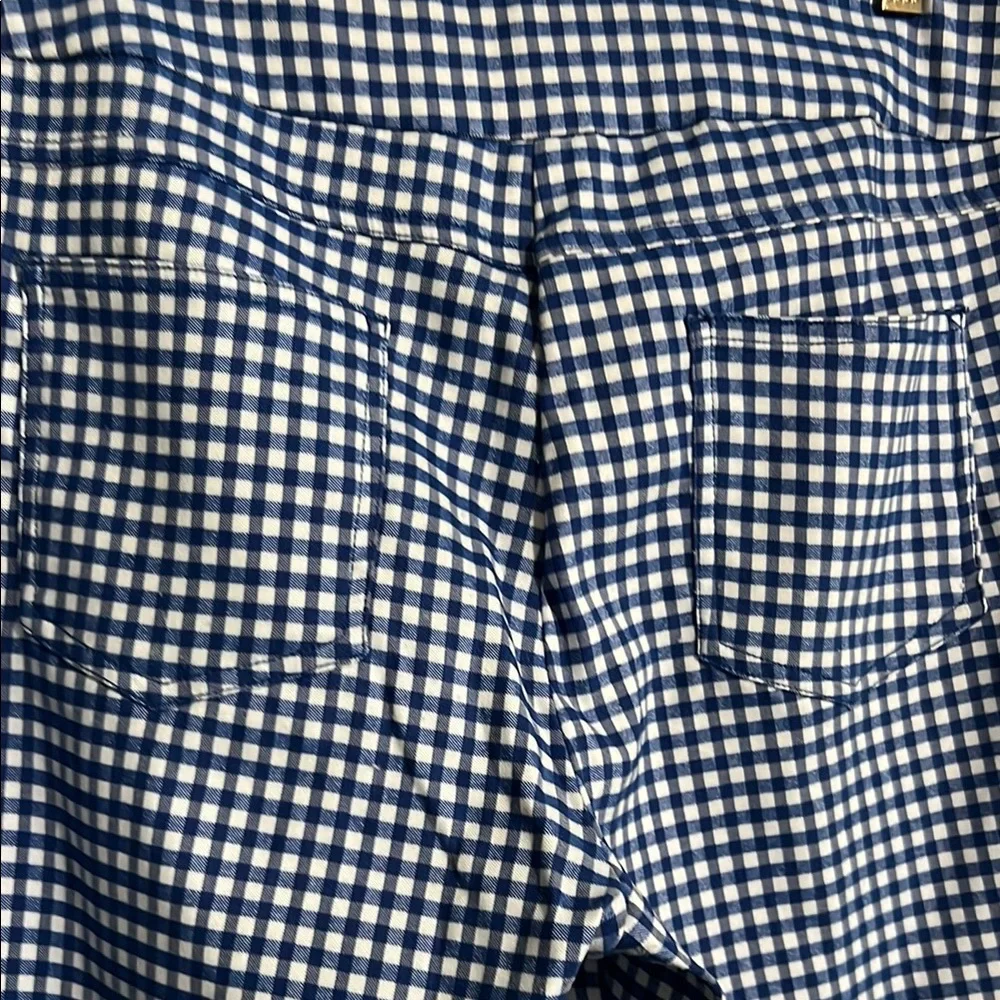 Ruby Rd. Blue Gingham Pants - Picture 2 of 3
